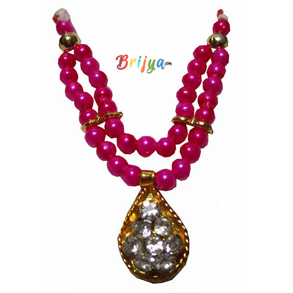 Beautiful-Magenta-Perl-Stone-Bal-Gopal-Mala