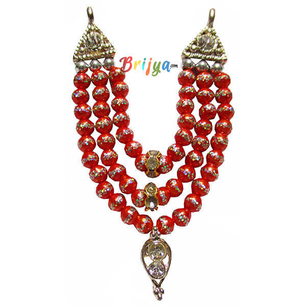 Beautiful-Orange-Beads-Stone-Laddu-Gopal-Mala
