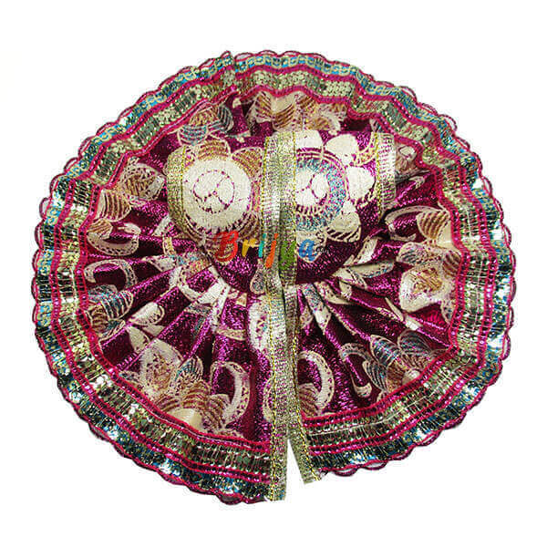 Magenta-Printed-Shining-Simar-Gota-Laddo-Gopal-Dress-Dress