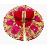 Laddu Gopal Poshak Pink Shaneel Lace Work