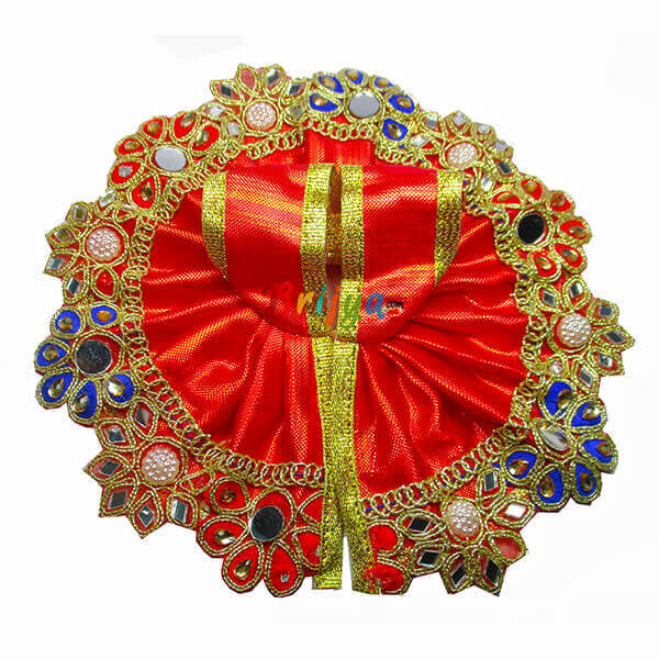 Beautiful-Red-Simar-Glass-Work-Bal-Krishna-Dress-Poshak