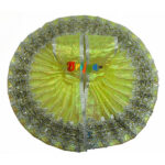 Yellow-Shining-Febric-Gota-Lace-Work-Laddu-Gopal-Poshak-Dress