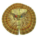 Yellow Fabric Simar Gota Lace Work Laddu Gopal Poshak