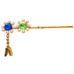 Elegent Blue Parrot Green Pearl Krishna Bansuri