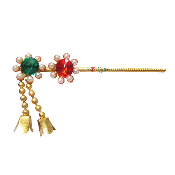 KF10-Elegant-Green-Red-Perl-Stone-Krishna-Bansuri