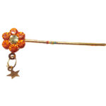 KF13 Beautiful Yellow Flower Style Krishna Bansuri