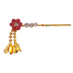 Beautiful Pink Stone Work Krishna Bansi