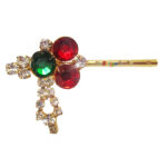 Fabulous Red Green Stone Krishna Bansi