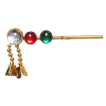Beautiful Red Green Stone Krishna Flute 