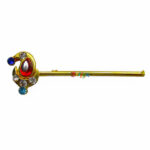 Shankh Style Multi Stone Laddu Gopal Bansuri