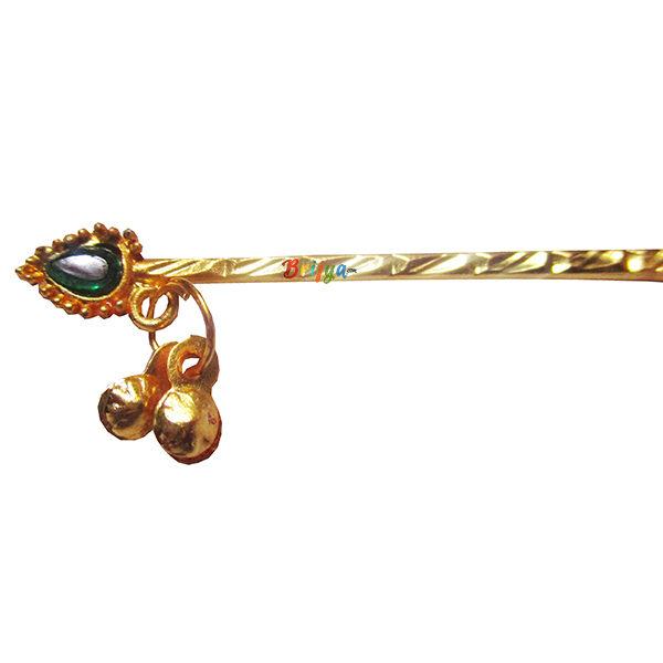 KF20-G Golden Green Krishna Bansuri