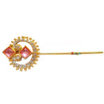 Pink White Stone Laddu Gopal Bansuri