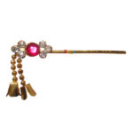 Magenta White Stone Krishna Bansuri