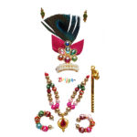 LGMM8-M Fabulous Multi Pearl Magenta Morpankh Mukut Mala