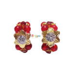 KK6-Red Pearl White Stone Krishna Kangan 