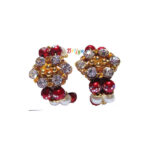 Red White Pearl Stone Krishna Bracelet