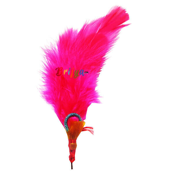 KM6-M Beautiful Magenta Feather for Krishna Kalangi 