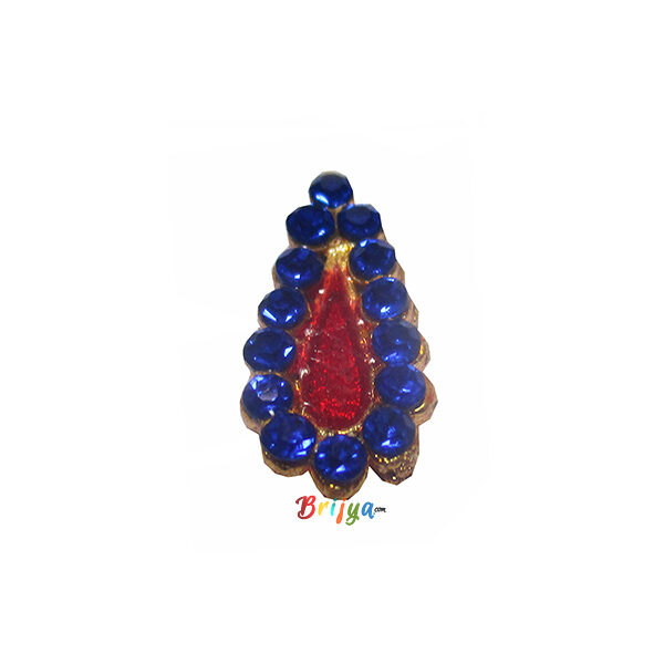 KST6-B Blue Stone Work Krishna Thakorji Tilak