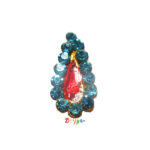 Sky Blue Stone Work Krishna Thakorji Tilak 