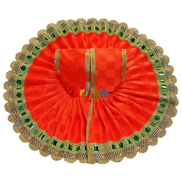 GD21-O Orange Self Satan Gopalji Dress