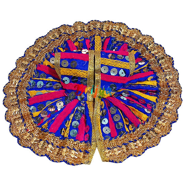 GD24-B Gujrati Multi Blue Sitara Work Bal Gopal Poshak