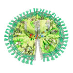 Parrot Green White Sitara Embroidery Lace Work Ladoo Gopal Poshak