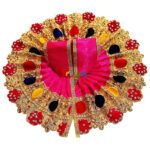 GD28-M Magenta Heavy Multi Jari Stone Lace Work GopalJi Dress