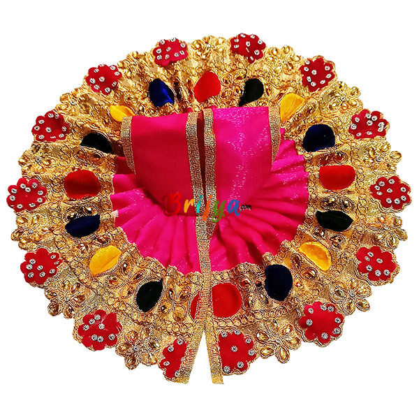 GD28-M Magenta Heavy Multi Jari Stone Lace Work GopalJi Dress