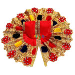 GD28-R Red Heavy Multi Jari Stone Lace Work GopalJi Dress