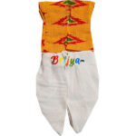 GD38-Y1 Printed Yellow White Dhoti Kurta For Laddu Gopal
