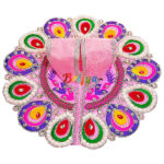GD39-P Pink Resham parl Embroidery kanha ji poshak