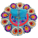 GD39-SB Sky Blue Resham parl Embroidery kanha ji poshak