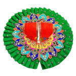 GD40-G Green Resham Stone Work Laddu Gopal JI ki Dress