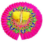 Magenta Resham Stone Work Laddu Gopal JI Ki Dress