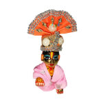 GP5-O White Pearl Laddu Gopal Orange Pugree
