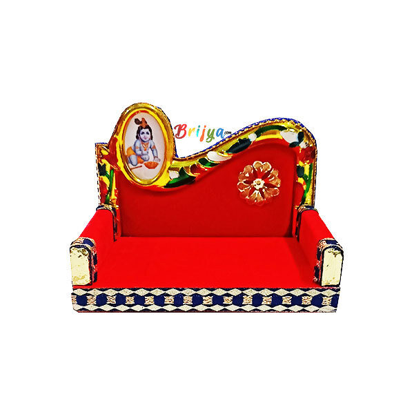 GS3-R Beautiful Velvet Design Thakur Ji Singhasan