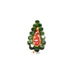 KT6-PG Parrot Green Stone Work Krishna Thakorji Tilak