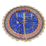 LGD20-B Blue Silk Sitara Work Laddu Gopal Poshak