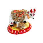 PD1-W Shri Krishna Heavy Stone Kamdhenu Cow With Calf