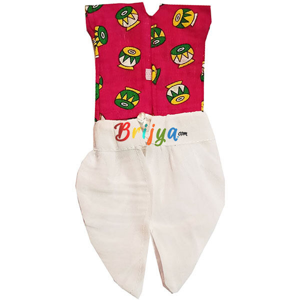 Purple White Dhoti Kurta For Laddu Gopal