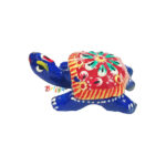 Red Printed Lucky Charm Tortoise For Gopal Ji