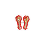 CS6-Rw Beautiful Red White Stone Kadau For kanha Ji