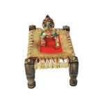 GA15-Go Laddu Gopal Kanha Ji Wooden Khat Bed (1-7) No