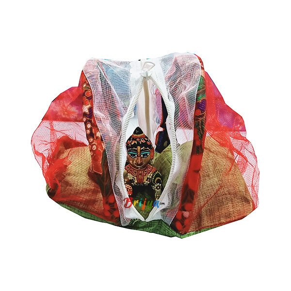Light Green Machardani Bed For Laddu Gopal Ji