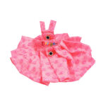 Pink Chikan Embroidery Gaun For Laddu Gopal