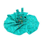 Skyblue Chikan Embroidery Designer Gaun For Laddu Gopal Ji