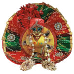 GDD5-Y Elegant Jaipury Print Designer Dress For Kanha Ji