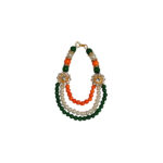 Beautiful Triple colour Parl Stone Laddu Gopal Mala