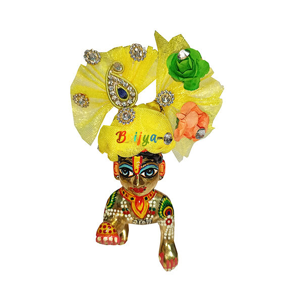 GP12-Y Yellow Carry Design With Flower Work Goapl ji Pugree