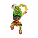 Parrot Green Yellow Carry Design Laddu Gopal Pugree